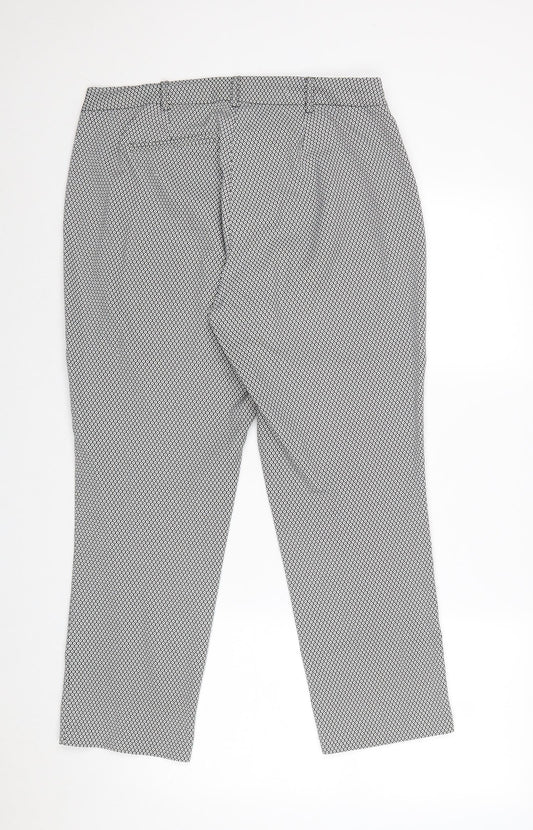 Womens UK Size 12 Miss Selfridge Regular Fit Chino Black Trousers