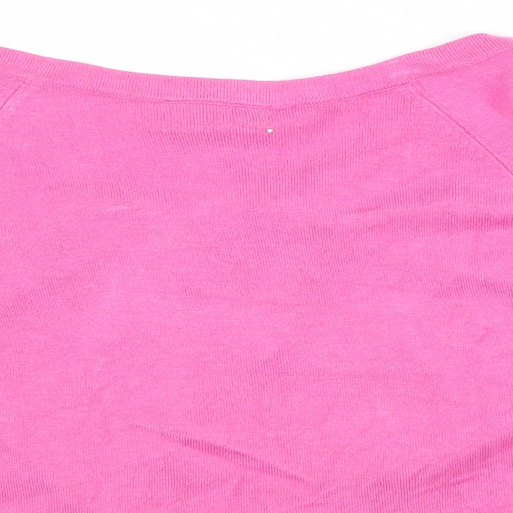 Womens UK Size S Wallis Pink Cardigan Jumper