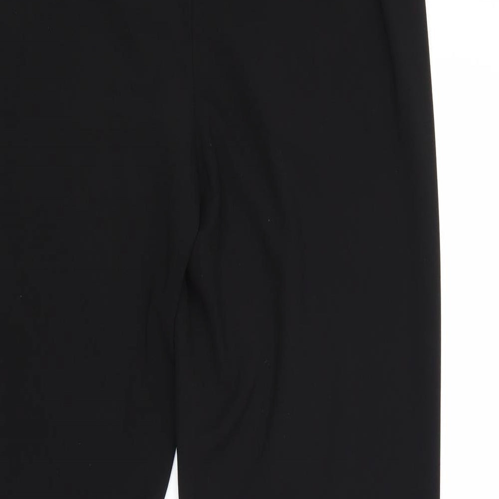 Womens UK Size M Marks and Spencer Regular Fit Black Trousers