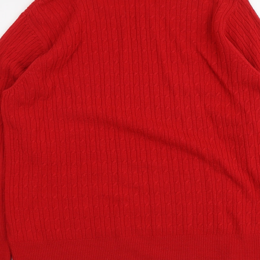 Womens UK Size XL First Avenue Red Pullover Jumper