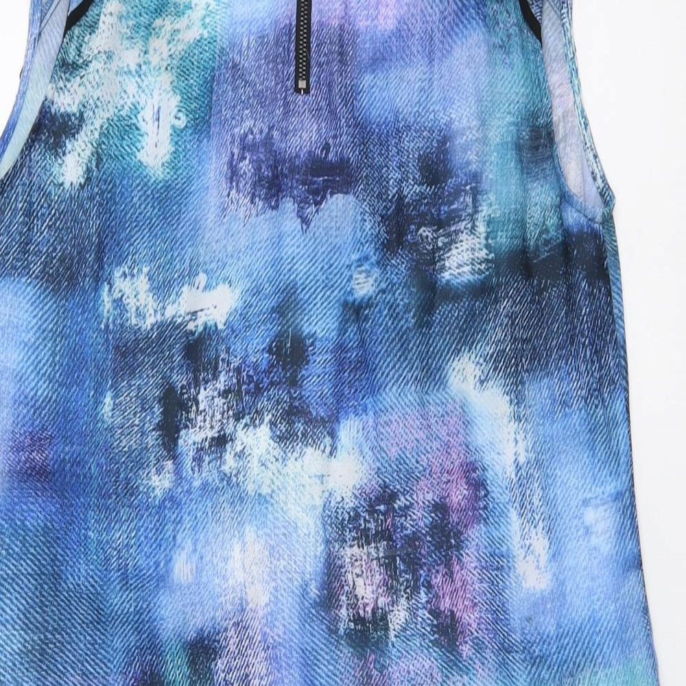 Womens UK Size M Warehouse Blue Basic Tank