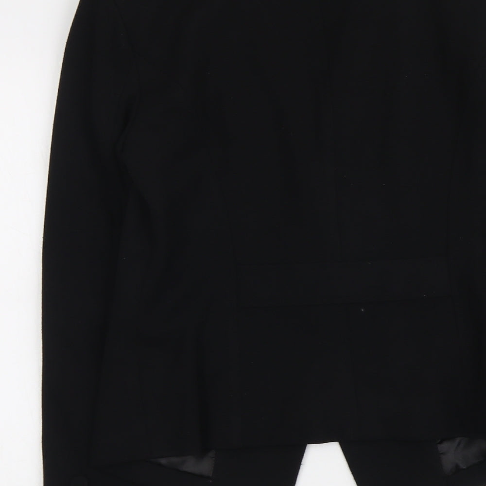 New Look Womens Black Polyester Jacket Blazer Size 12