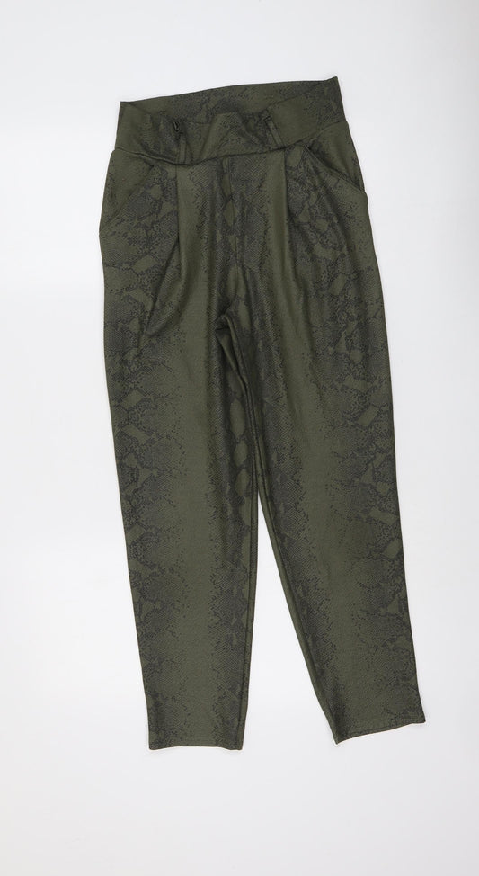 Womens UK Size 10 I SAW IT FIRST Regular Fit Jegging Green Trousers