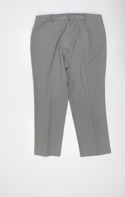Womens UK Size 16 Miss Selfridge Regular Fit Black Trousers
