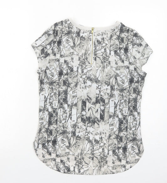Womens UK Size 8 H&M Grey Basic Blouse