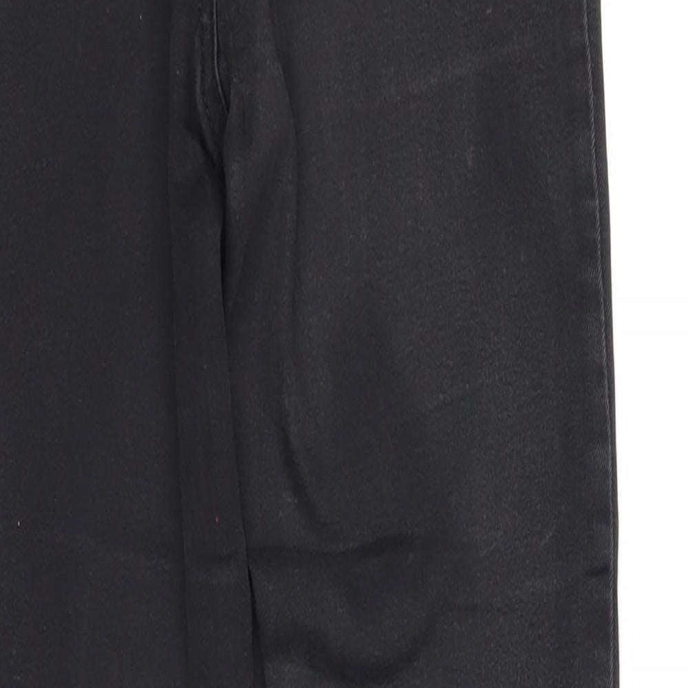 Denim & Co. Womens Black Cotton Skinny Jeans Size 8 Regular Zip
