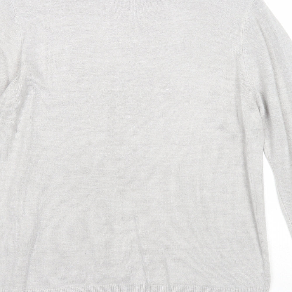 Womens UK Size 14 Marks and Spencer Grey Pullover Jumper