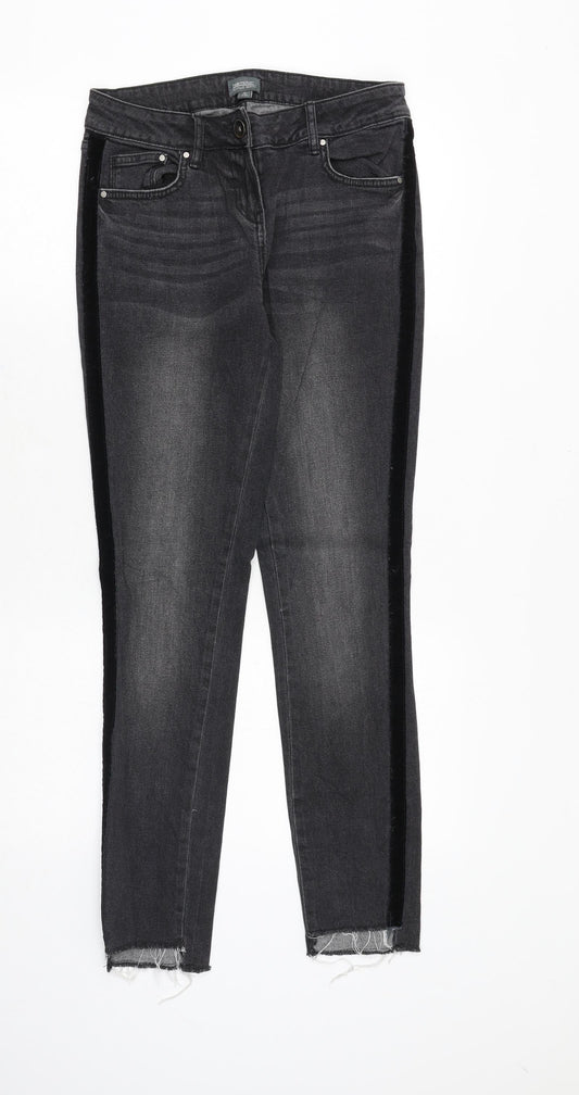 Womens UK Size 8 Blue Motion Regular Fit Skinny Grey Jeans