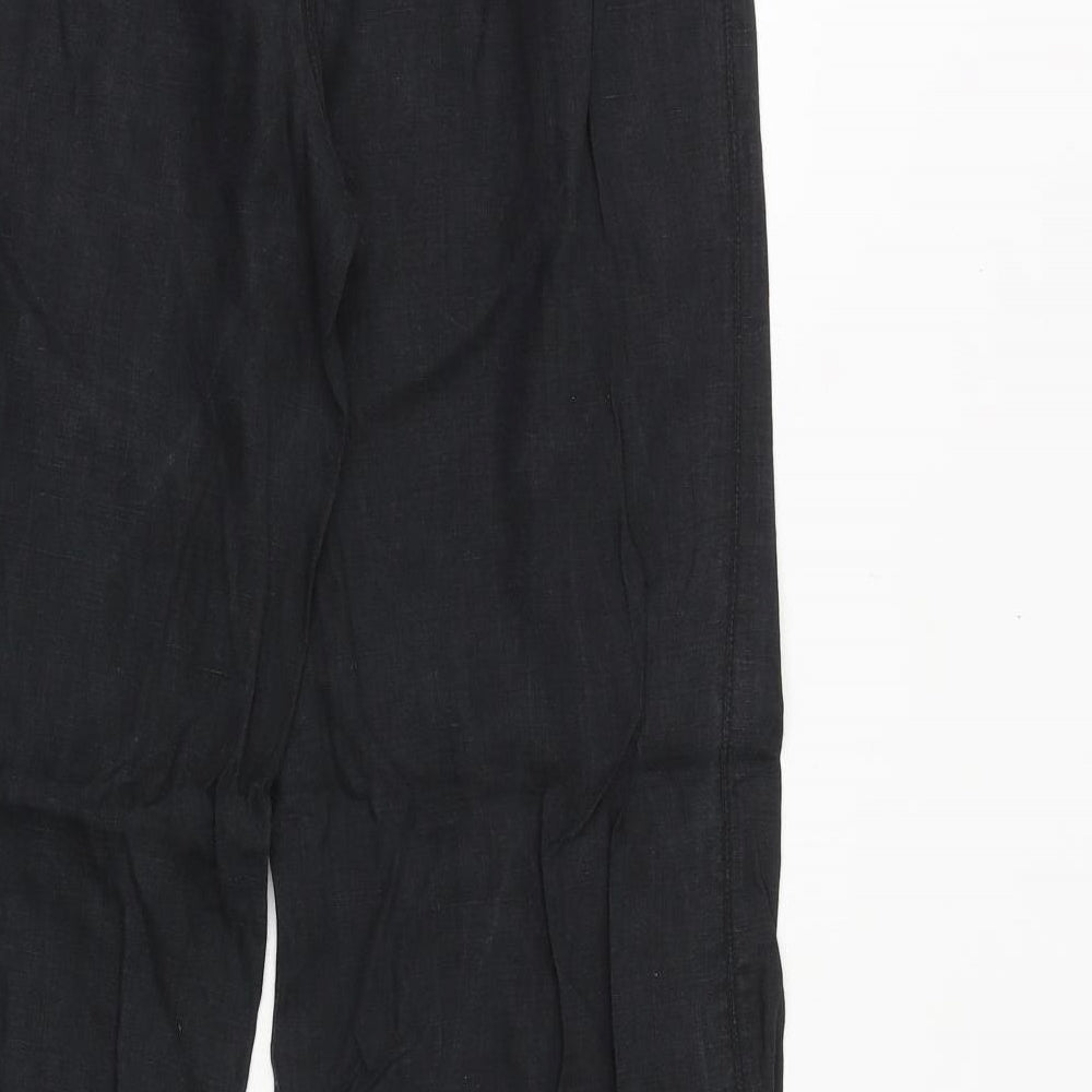Womens UK Size 34 in Promod Regular Fit Black Trousers