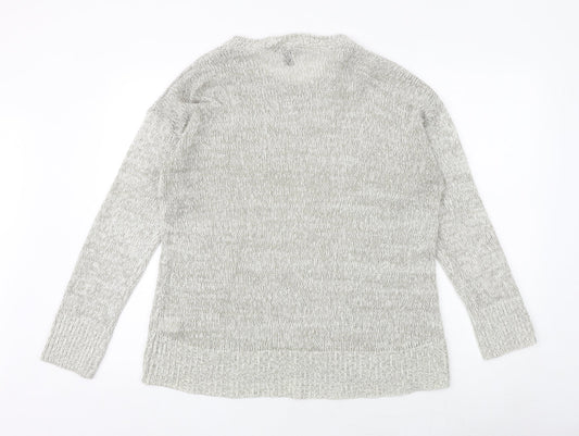 Womens UK Size L New Look Grey Pullover Jumper