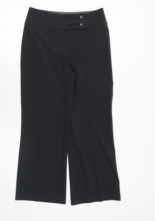 Womens UK Size 8 Marks and Spencer Regular Fit Dress Pants Grey Trousers