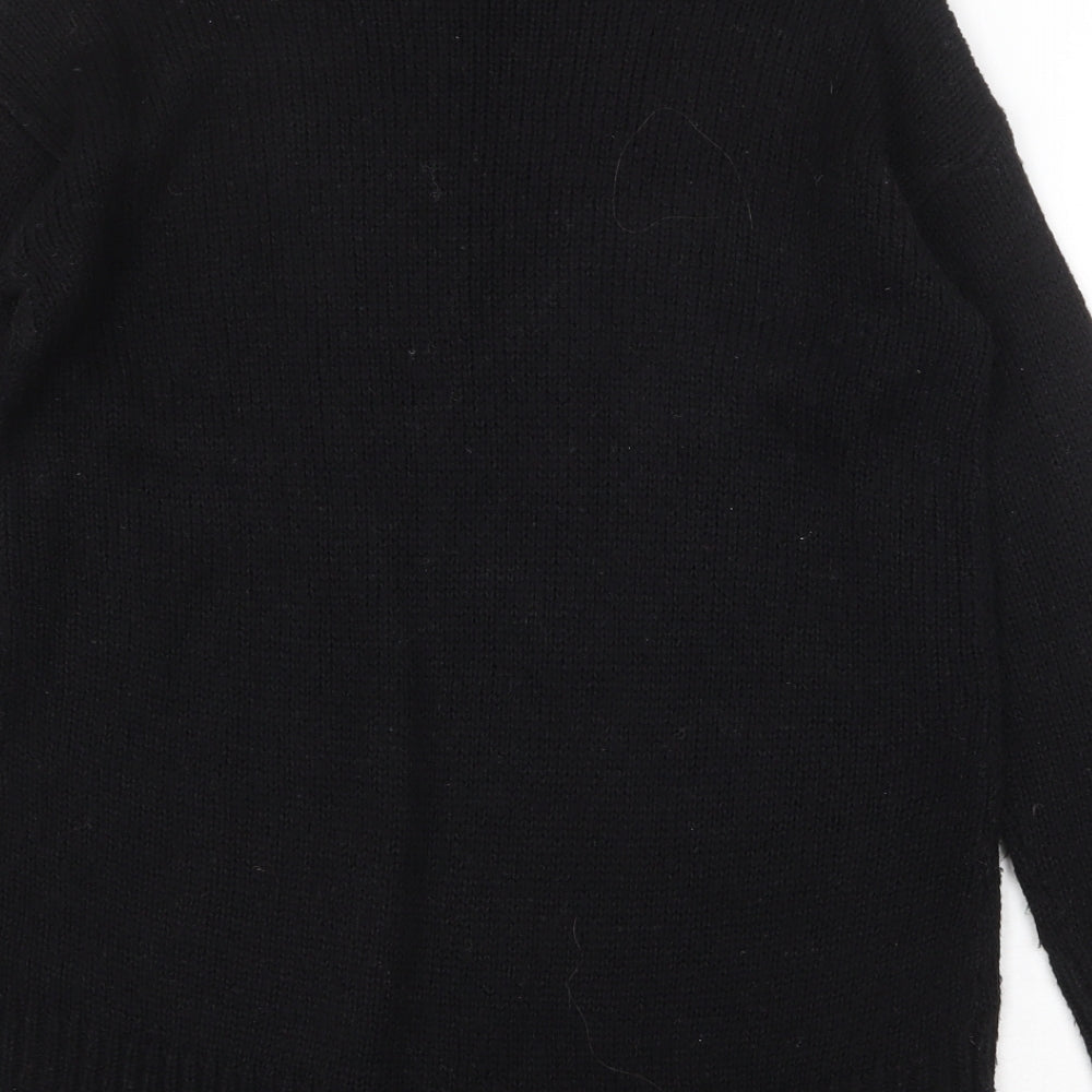 Womens UK Size S New Look Black Pullover Jumper