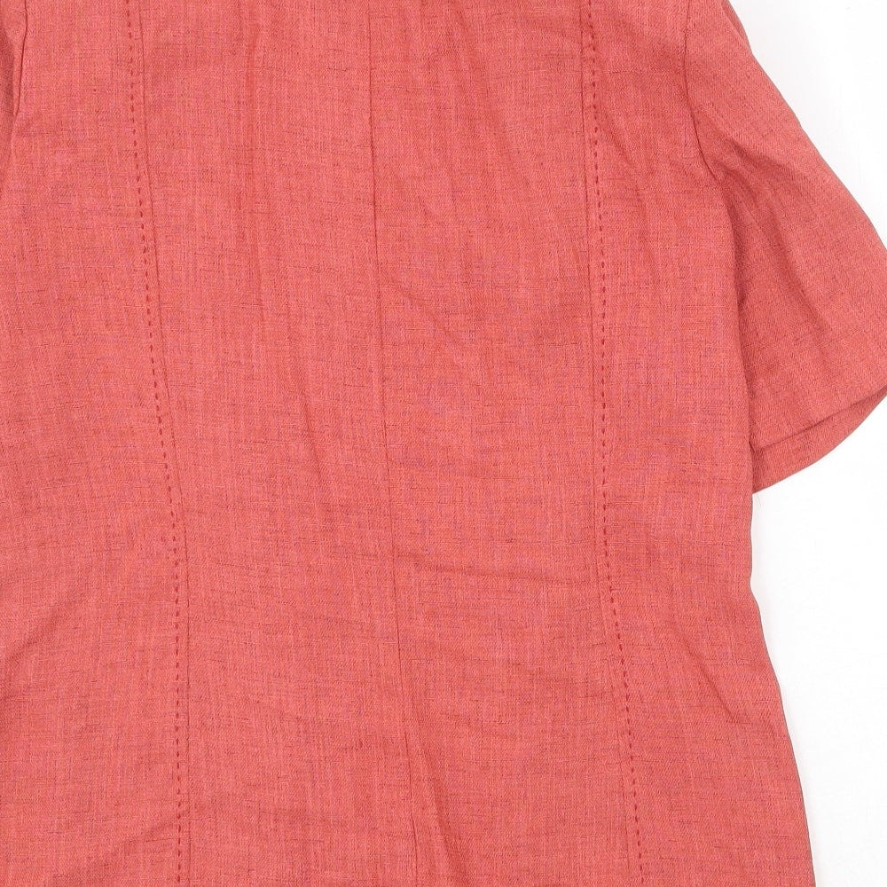 Roman Originals Womens Orange Polyester Jacket Blazer Size 14