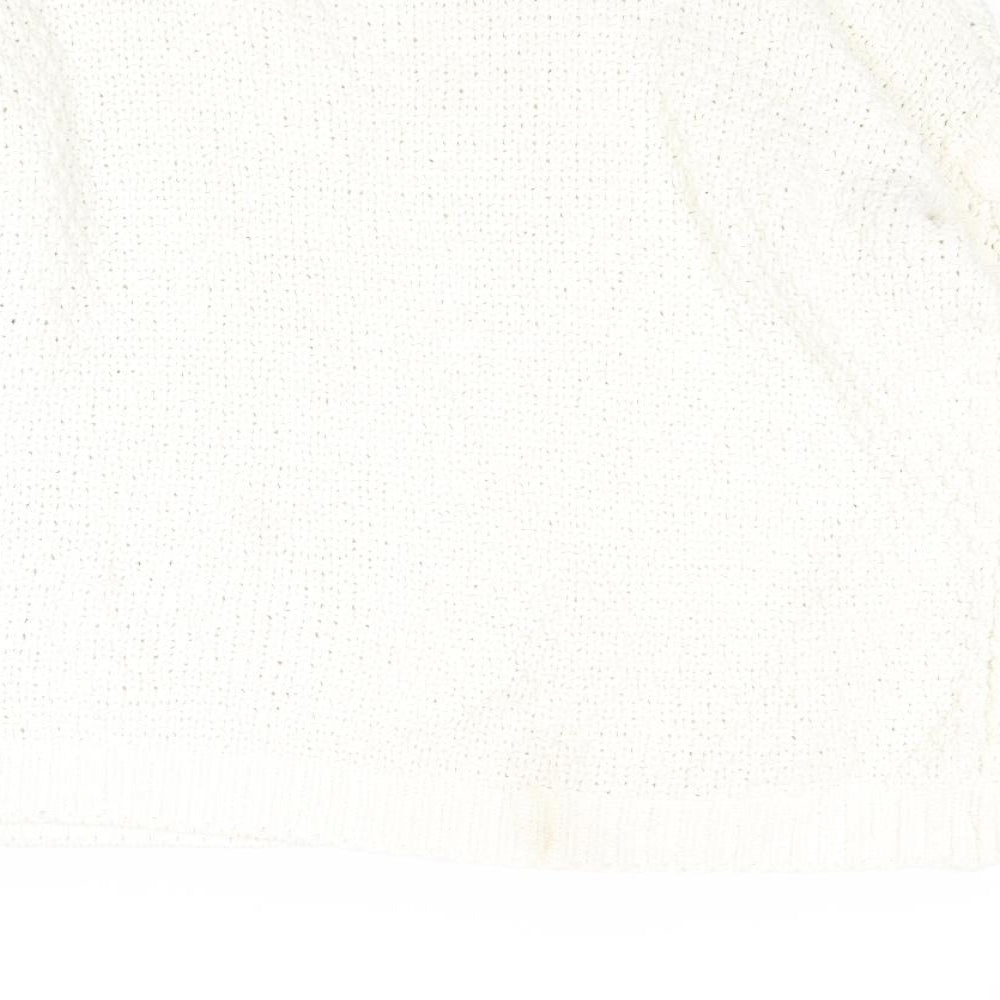 Womens UK Size XL Papaya White Pullover Jumper
