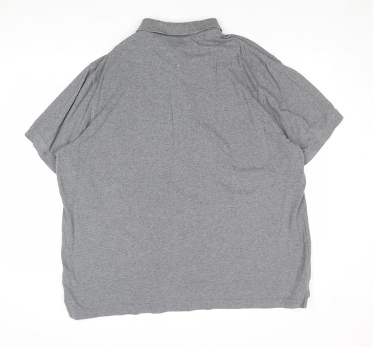 Hampton Mens Green 100% Cotton Polo Size 2XL Collared Button