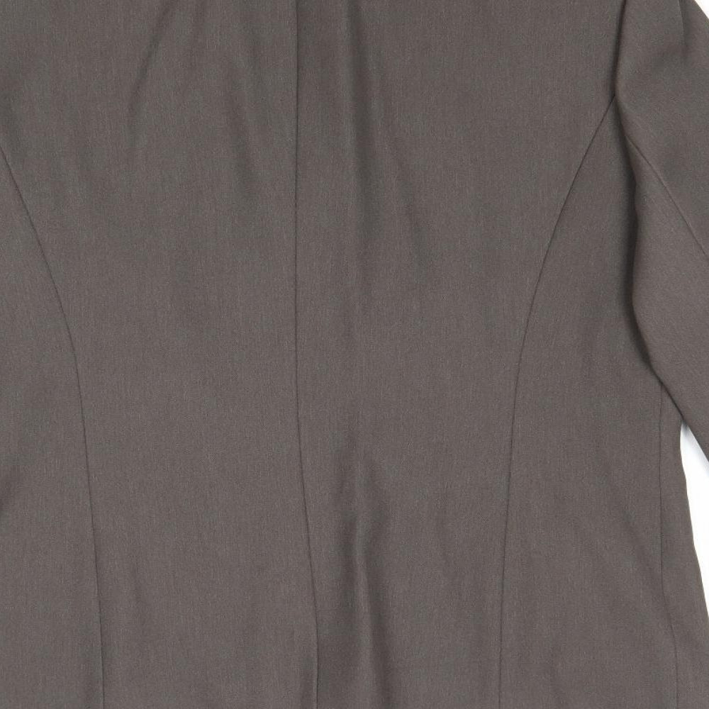 Gerry Weber Womens Brown Polyester Jacket Suit Jacket Size 14