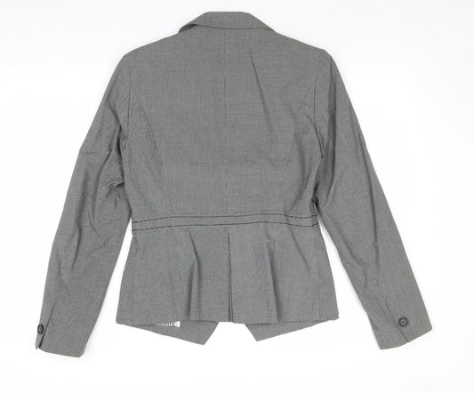 NEXT Womens Grey Polyester Jacket Suit Jacket Size 10