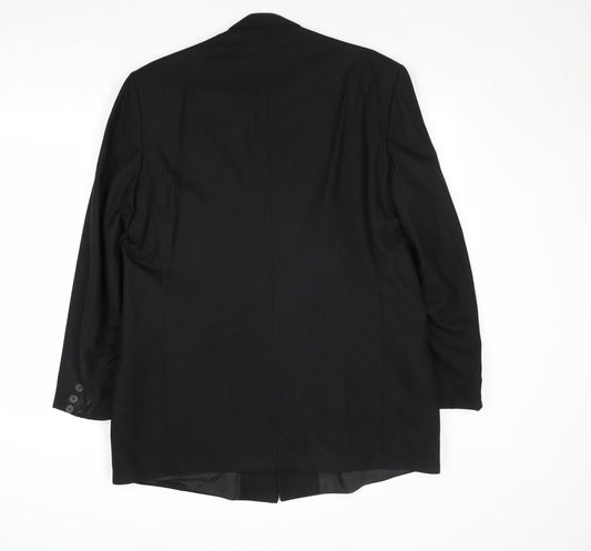 Mens UK Size 42 BHS Regular Black Suit Jacket
