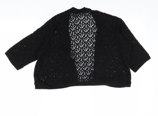 Womens UK Size M M&Co Black Cardigan Jumper