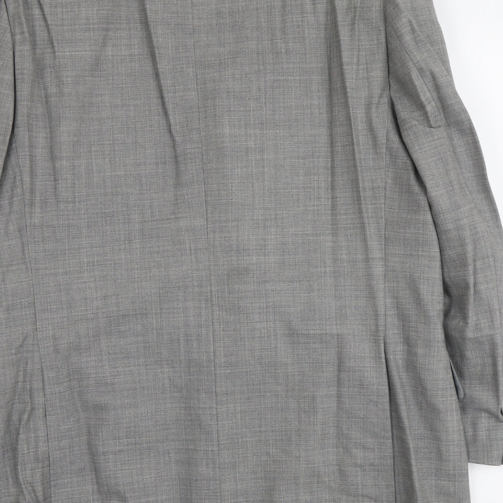 George Mens Grey Wool Jacket Suit Jacket Size M Regular