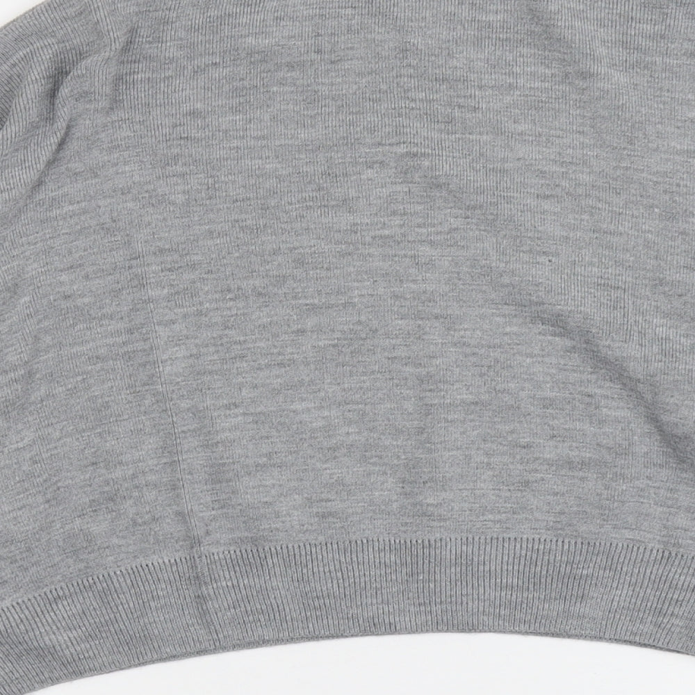 Womens UK Size L Boohoo Grey Pullover Jumper