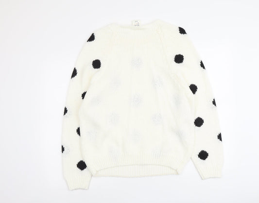 Womens UK Size 14 Amari Ivory Pullover Jumper