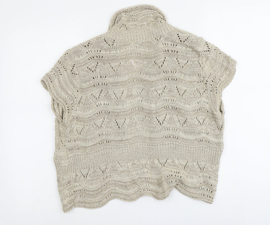Womens UK Size 18 Soon Beige Cardigan Jumper
