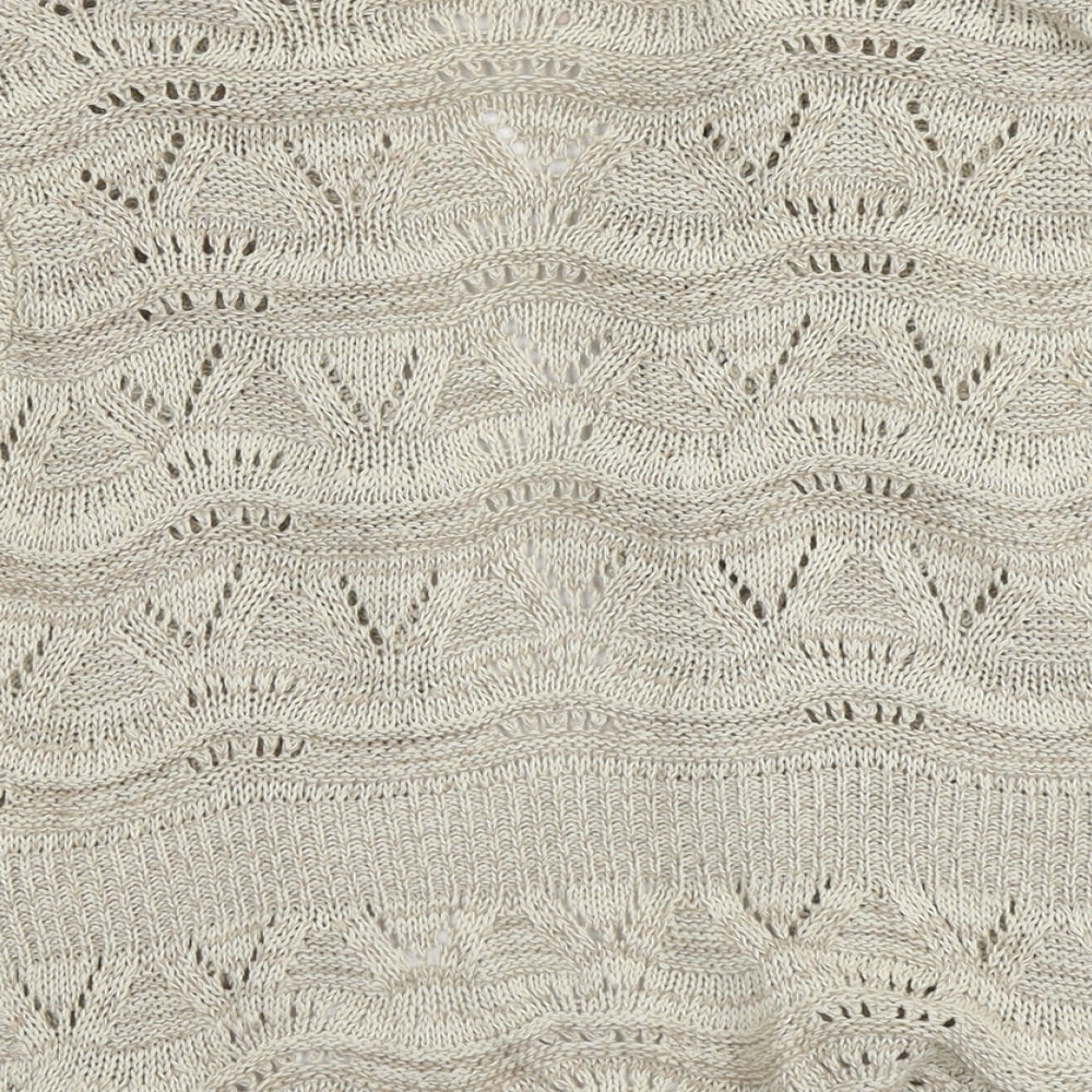 Womens UK Size 18 Soon Beige Cardigan Jumper