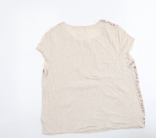 Womens UK Size 12 NEXT Beige Basic Blouse