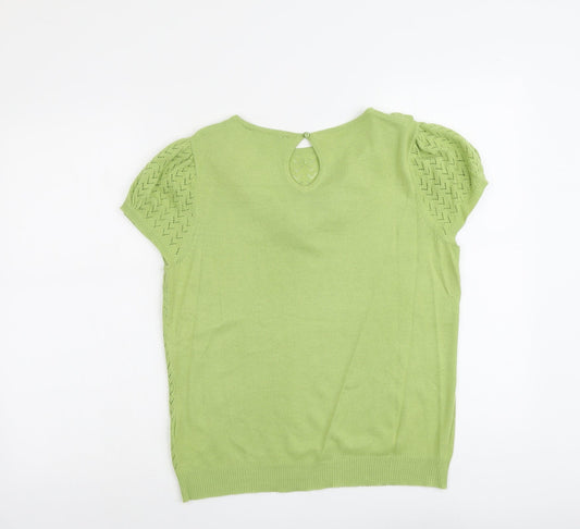 Womens UK Size 16 Dorothy Perkins Green Pullover Jumper