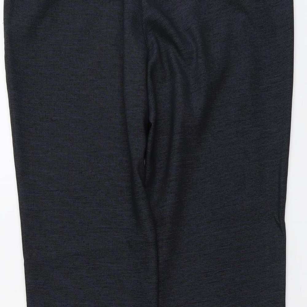 Womens UK Size 12 NEXT Regular Fit Dress Pants Blue Trousers