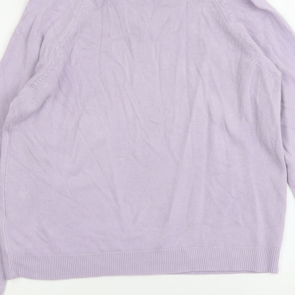Womens UK Size 14 Tigi Purple Pullover Jumper