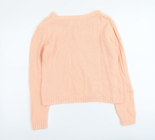 Womens UK Size 14 Miss Selfridge Orange Pullover Jumper