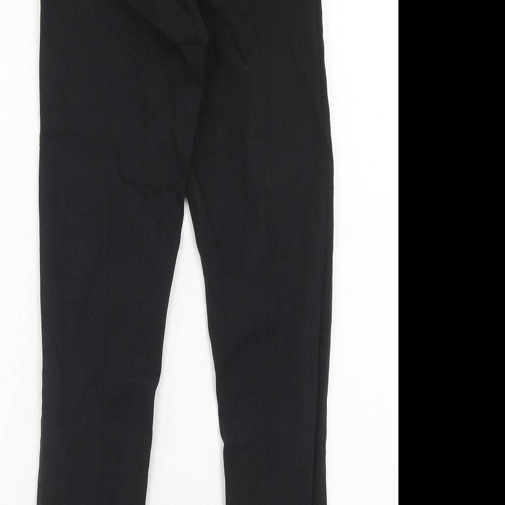 Topshop Womens Black Cotton Skinny Jeans Size 25 in L30 in Regular Zip