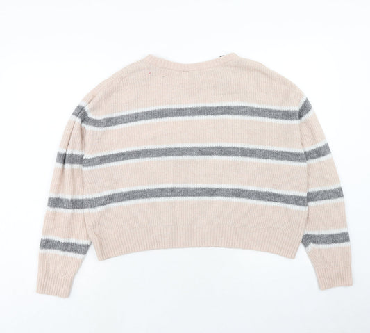Womens UK Size M H&M Pink Pullover Jumper