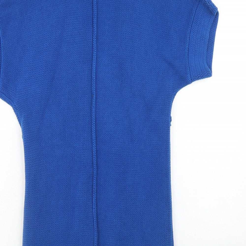 Womens UK Size 10 Debenhams Blue Cardigan Jumper