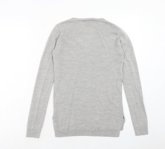 Womens UK Size 4 Atmosphere Grey Pullover Jumper
