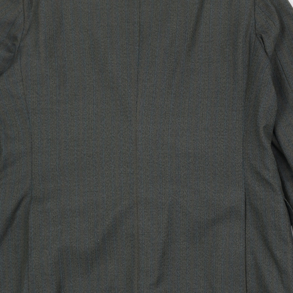 Czarina Mens Grey Polyester Jacket Suit Jacket Size 44 Regular