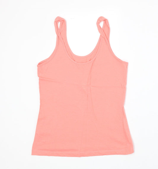 Primark Womens Pink 100% Cotton Basic Tank Size XS Scoop Neck - Honolulu