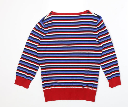 Womens UK Size M CC Multicoloured Pullover Jumper
