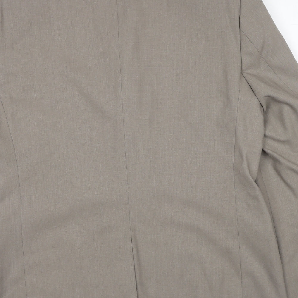 Mens UK Size 40 Burton Regular Beige Suit Jacket