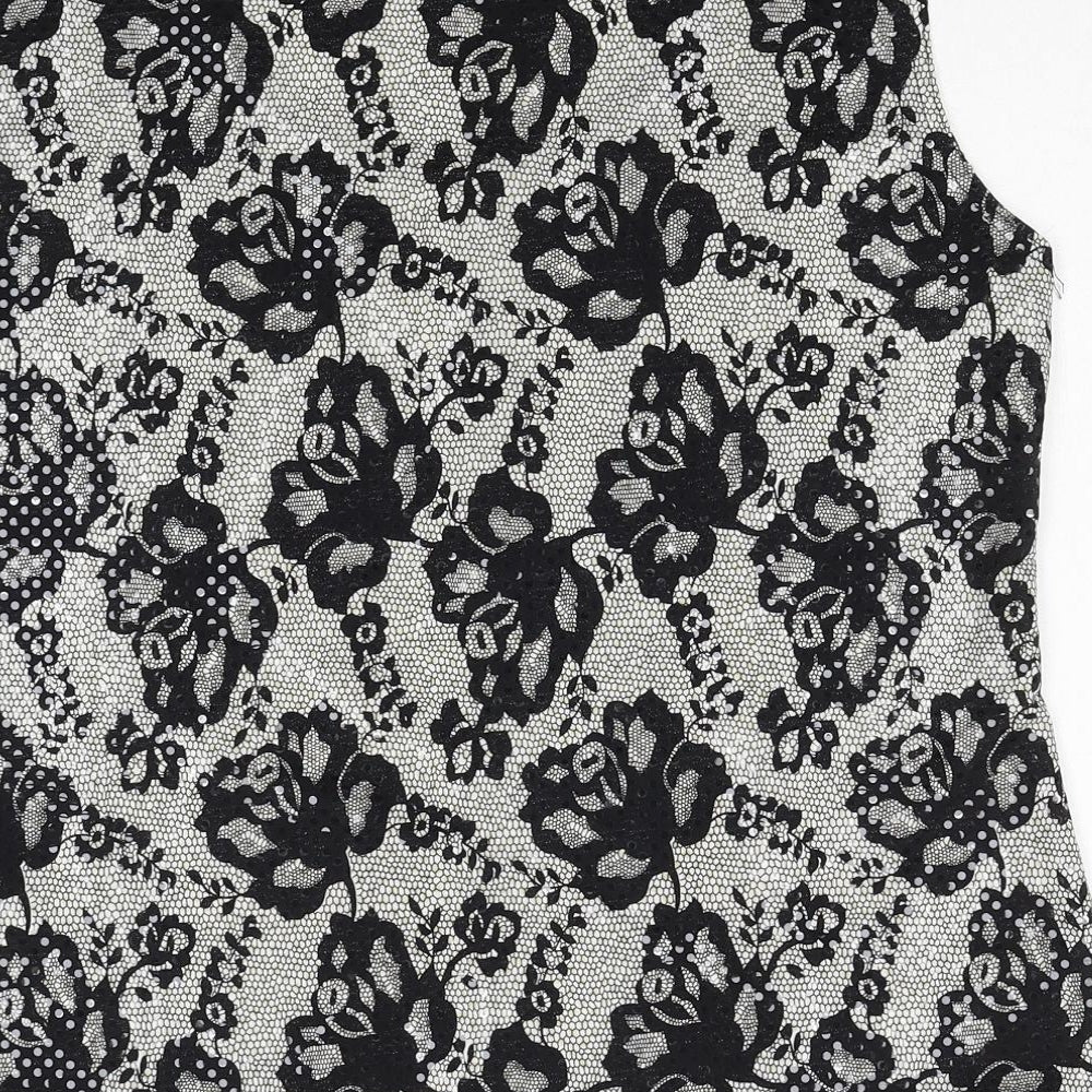Womens UK Size L Saloos Black Basic Blouse