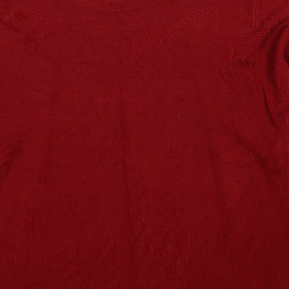 Womens UK Size L Reflect Red Pullover Jumper