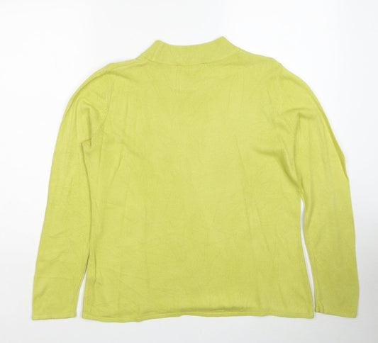Womens UK Size 16 Bonmarché Yellow Pullover Jumper