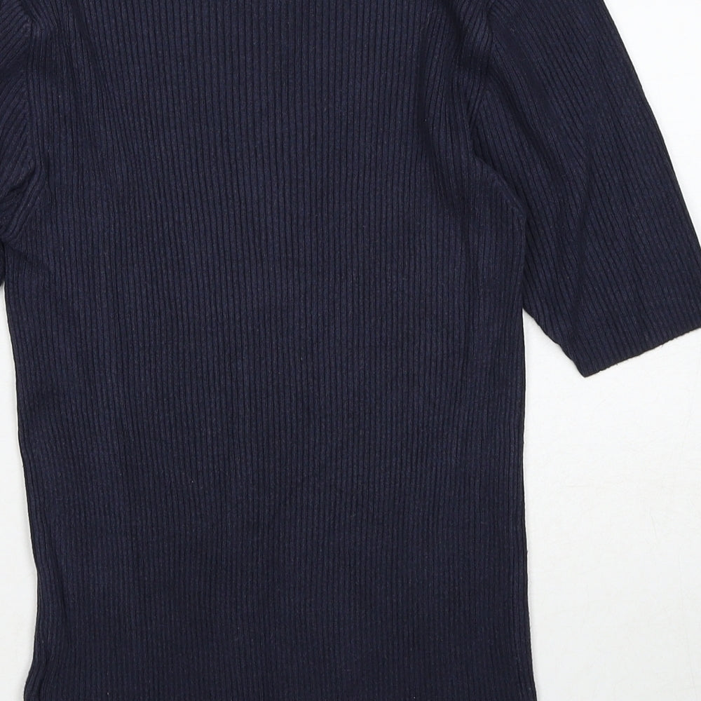 Womens UK Size 12 Marks and Spencer Blue Pullover Jumper