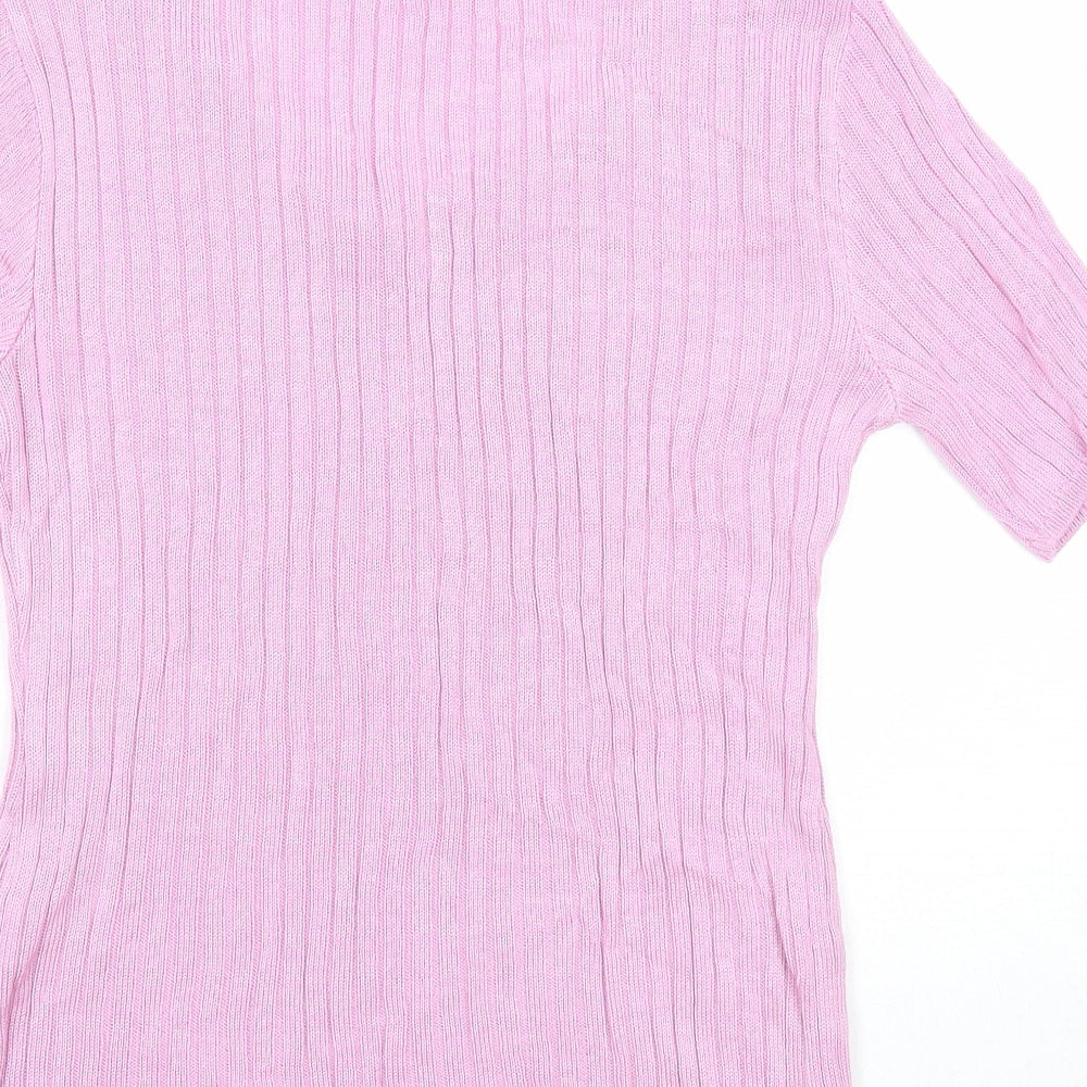 Womens UK Size 14 Afibel Pink Pullover Jumper
