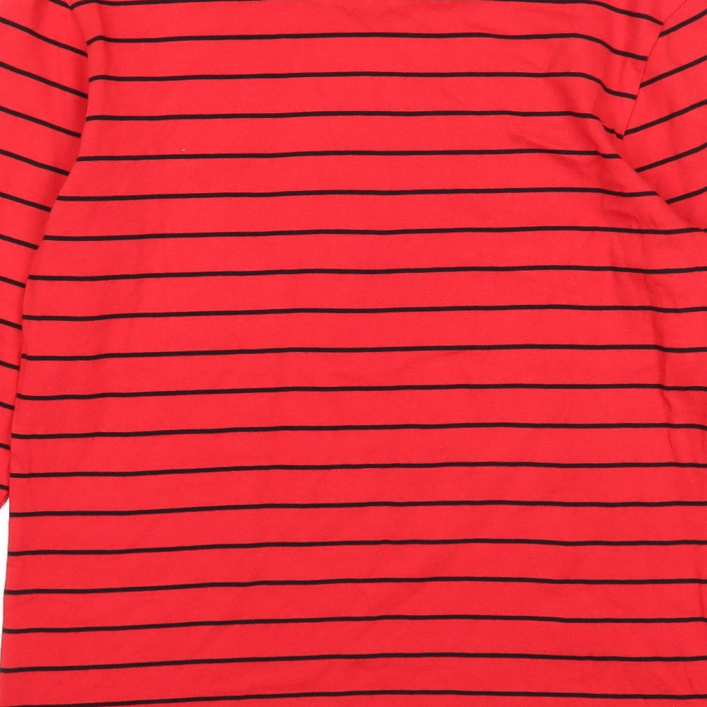 Mens UK Size S Cardiff City FC Red Button-Up Long Sleeve Casual Shirt