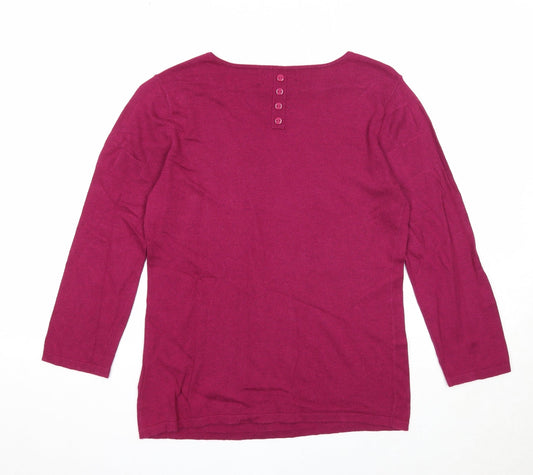 Womens UK Size 10 NEXT Purple Pullover Jumper