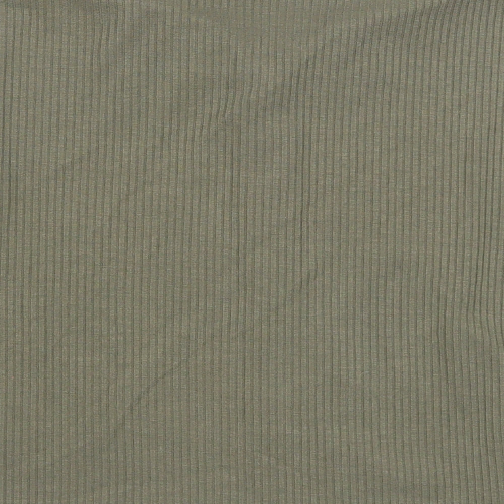 Womens UK Size S Noisy may Green Basic Button-Up