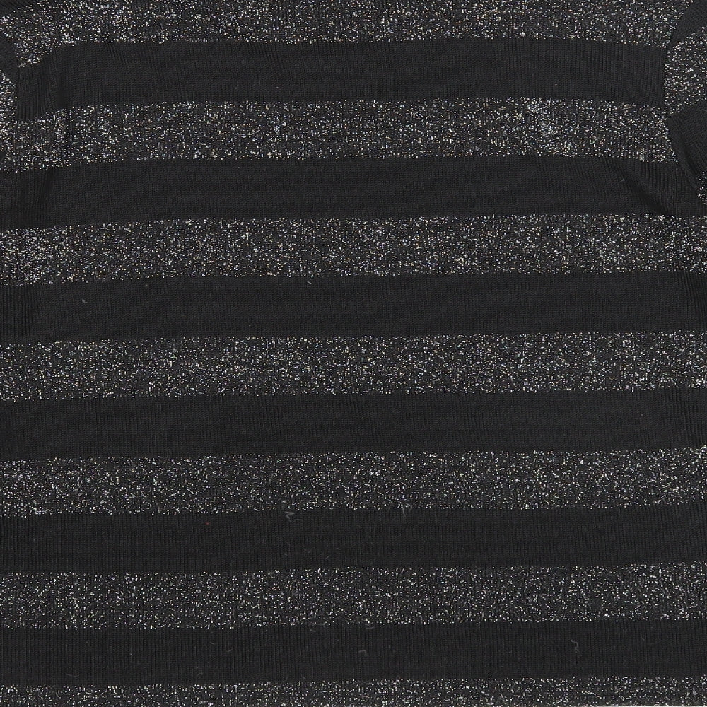 Womens UK Size S Divided Black Pullover Jumper